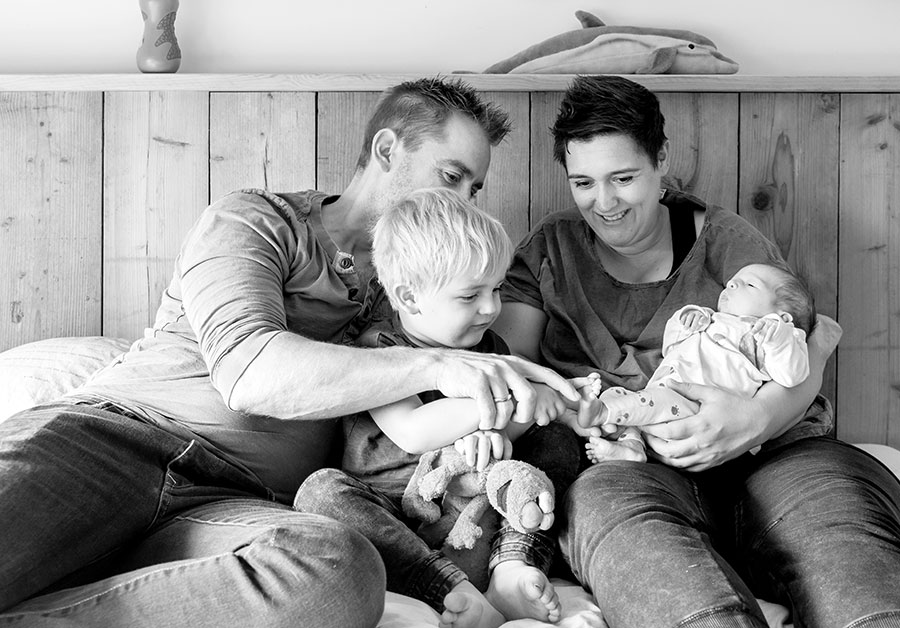 kraamfotografie Pijnacker familieportret