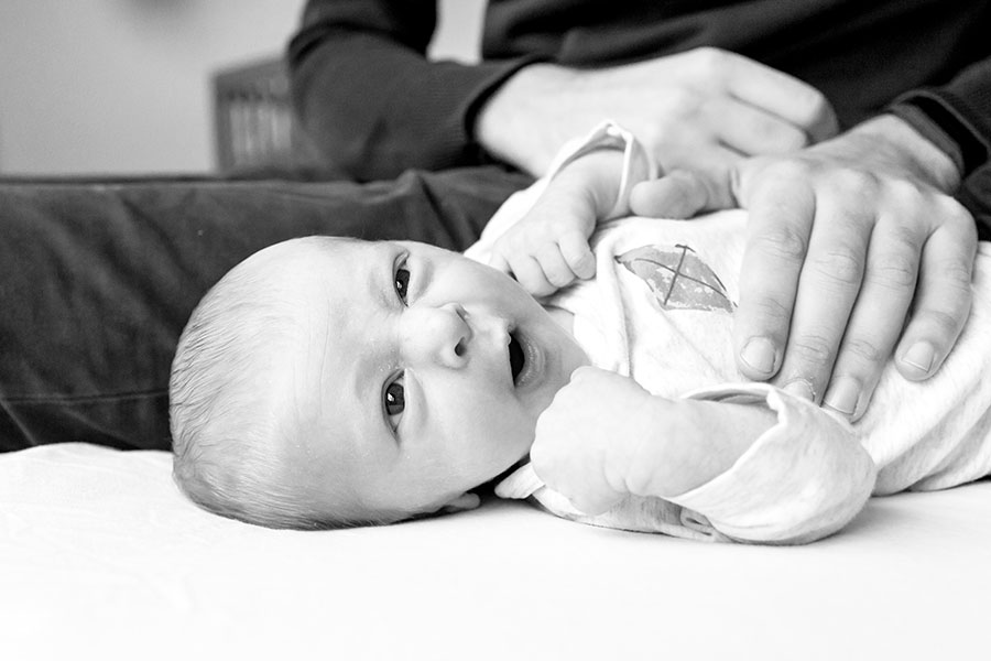 gapende baby fotograaf